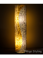 Vloerlamp Schelpen design vloerlamp wit antraciet H 160cm