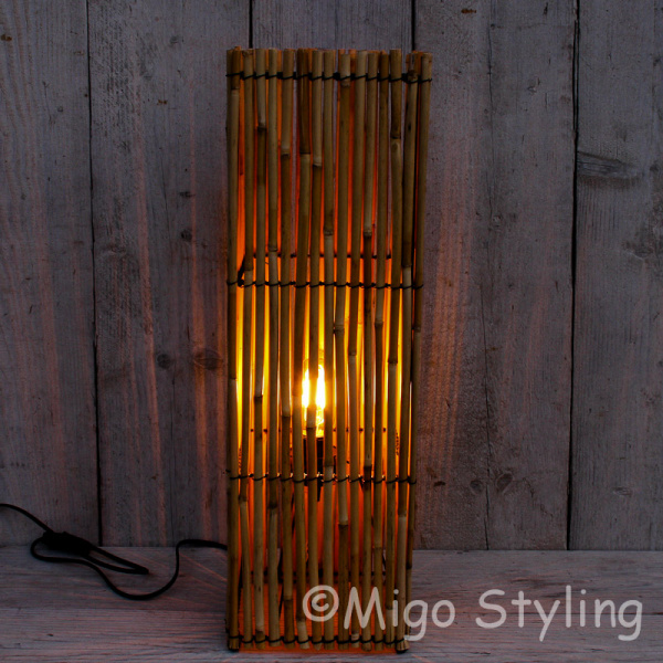 Daarom dek Antagonist Bamboe lamp vierkant? bestel online - MigoStyling